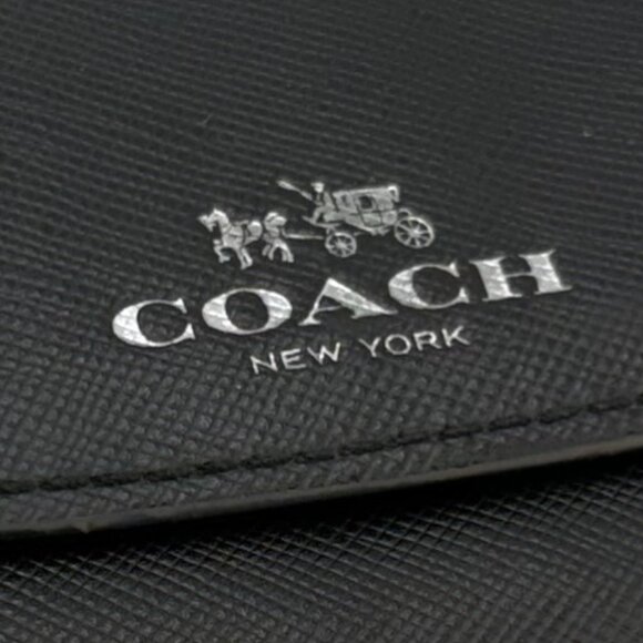 Coach Slim Envelope Wallet With Removable Signature Pouch 2-in-1 Black - Picture 7 of 7